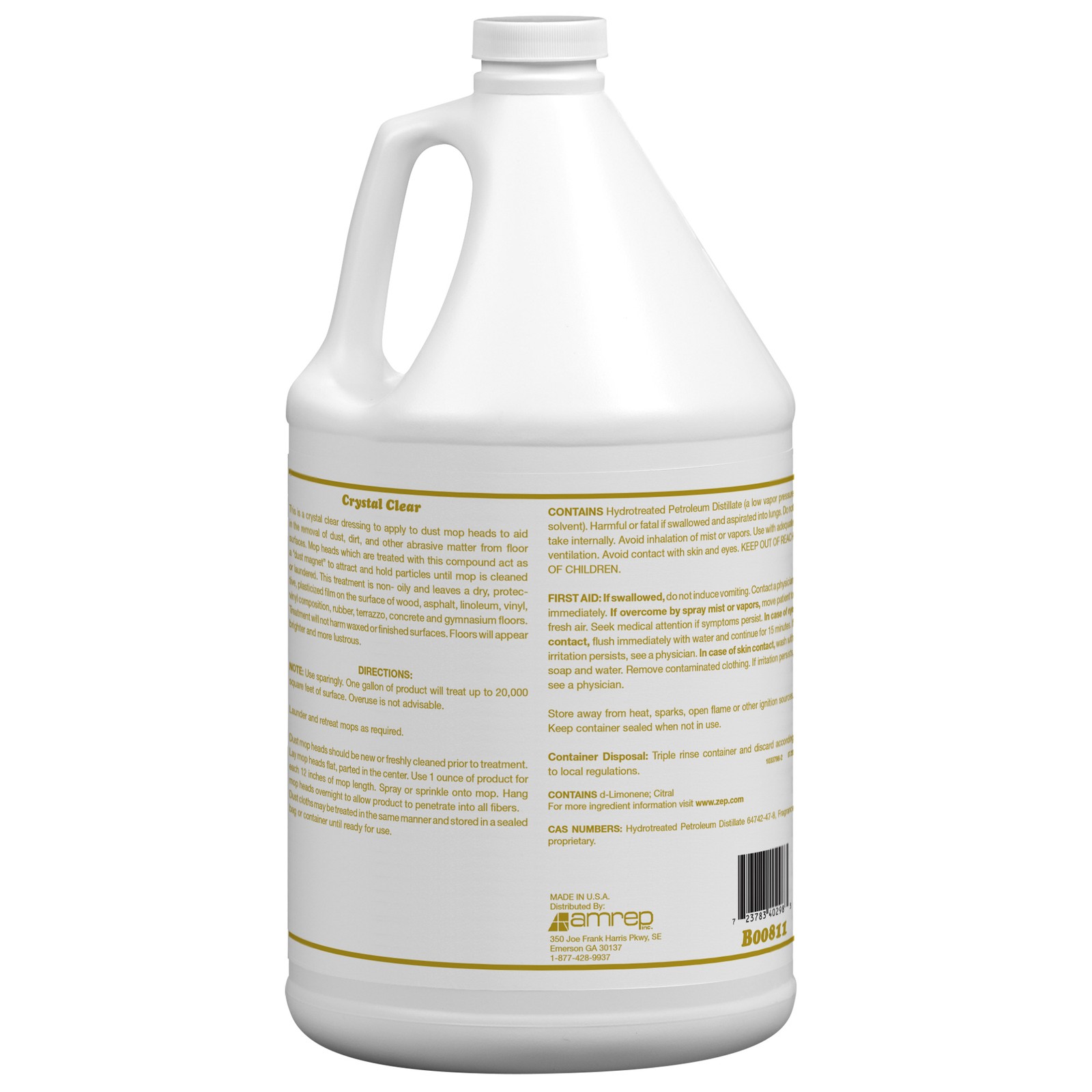 MISTY Crystal Clear Dust Mop Treatment – 1 Gallon (Case of 4) 1003411 – Helps in