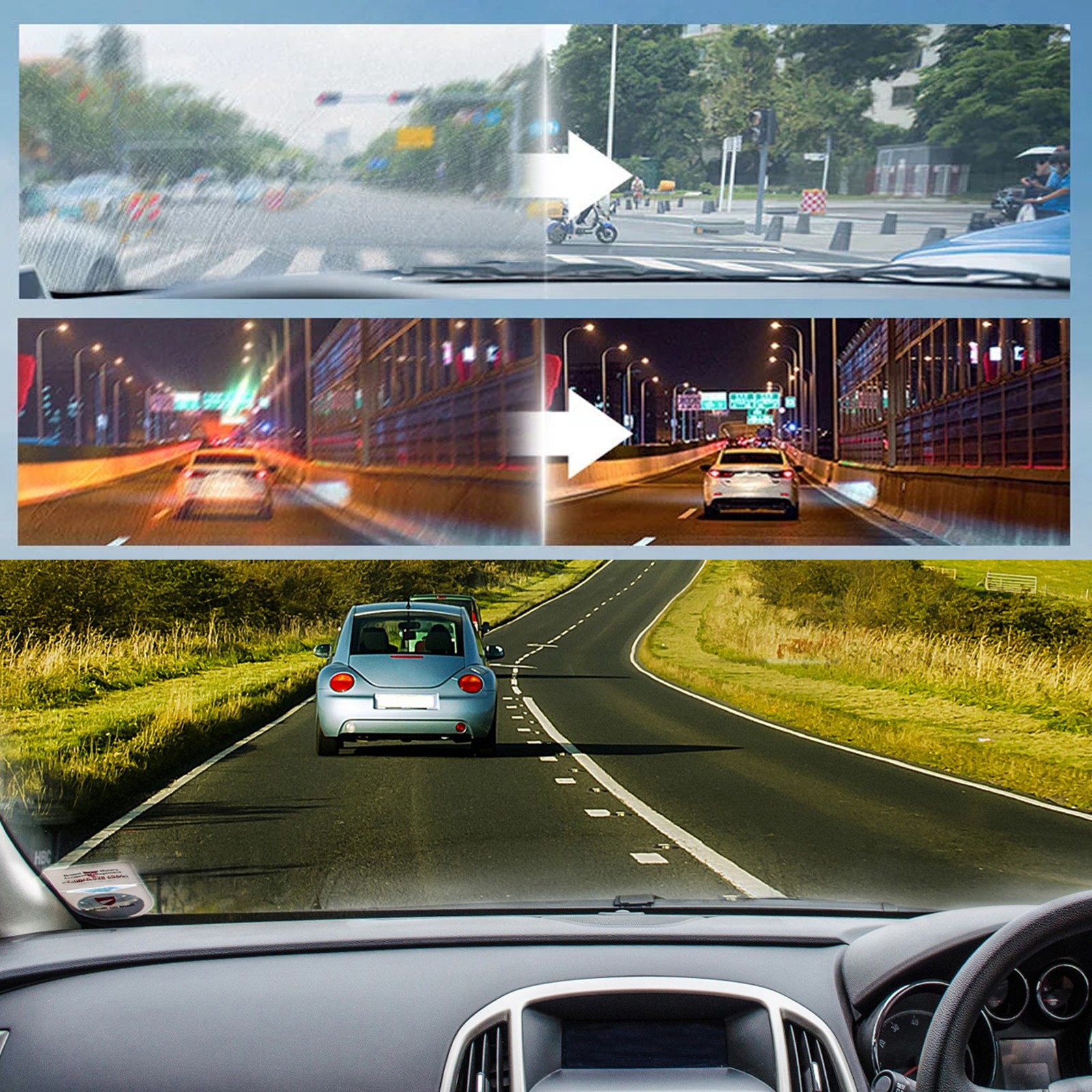 Front Windshield Oil Film Cleaner – Powerful Stain Removing Emulsion 🚗