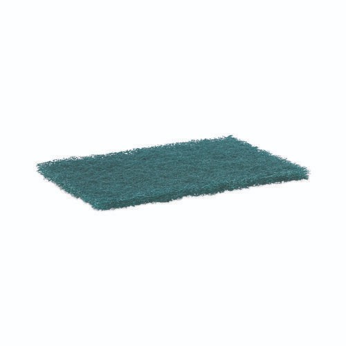 Boardwalk Heavy-Duty Scouring Pad, 6 x 9, Green, 15/Carton