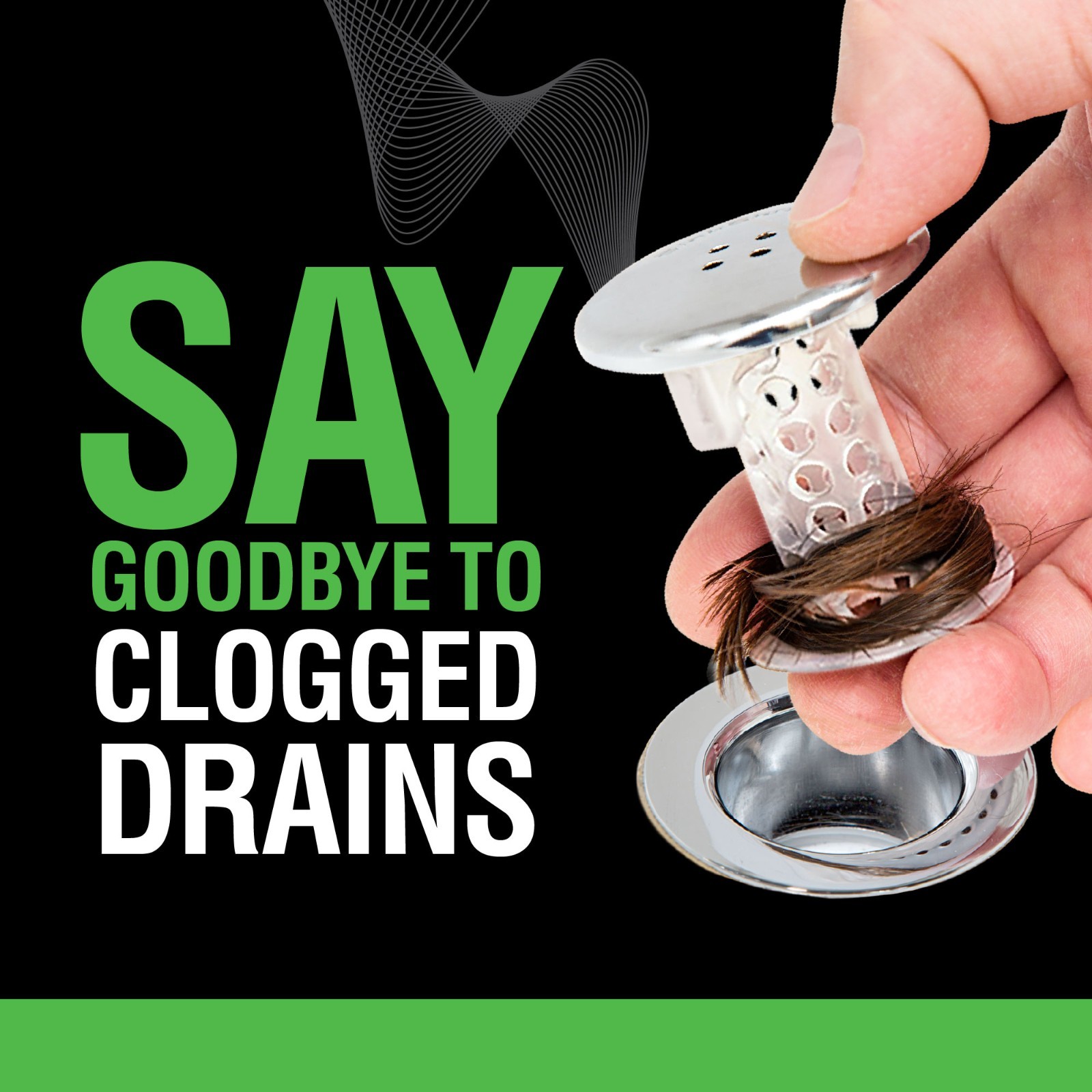 SinkShroom® Chrome Award-Winning Drain Hair Catcher Strainer Snare by TubShroom