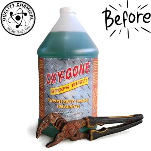 Oxy-Gone Rust Remover & Metal Treatment – 1 Gallon (128 oz) for Rust Repair & Su