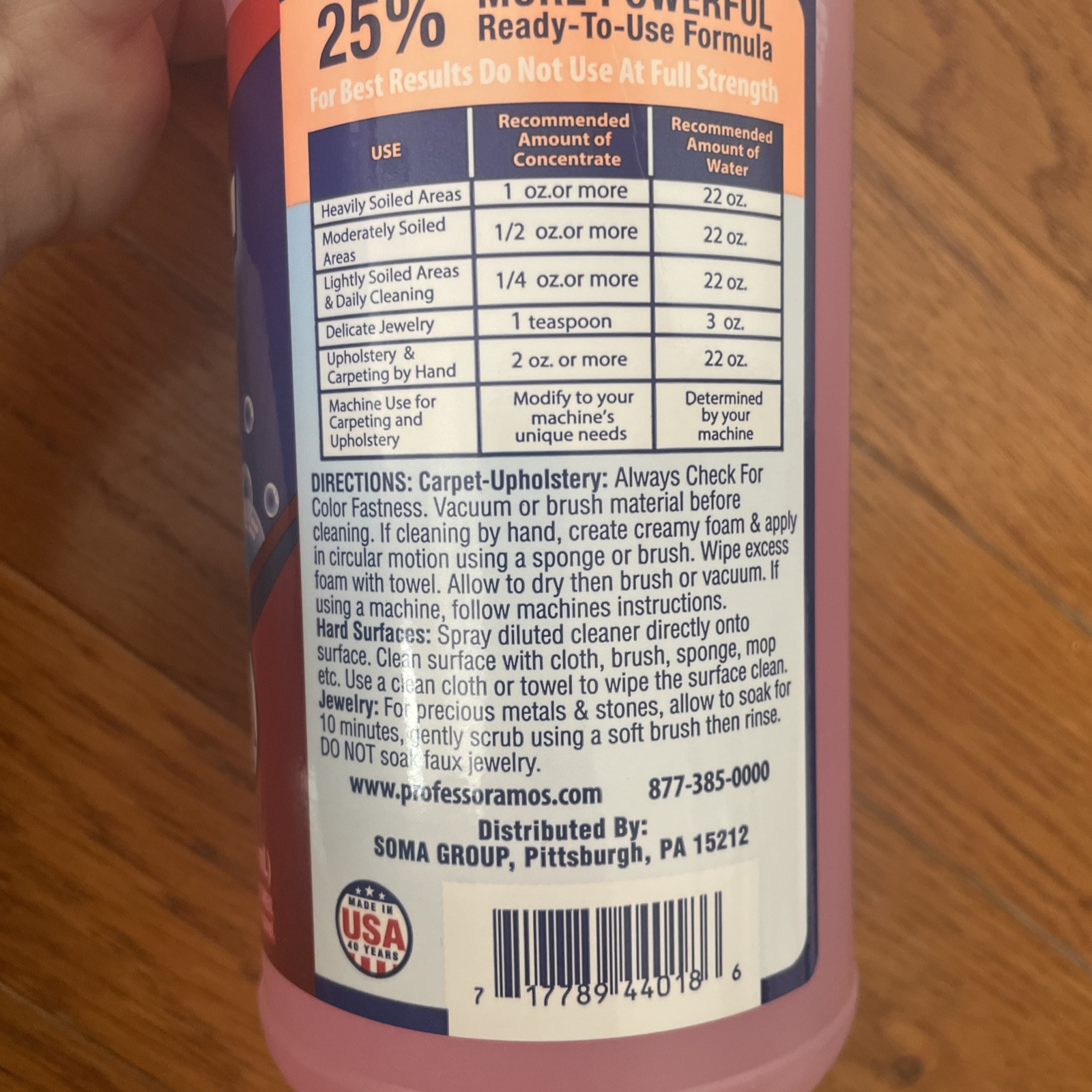 Professor Amos Shock It Clean 32 oz. Concentrate & 24 oz. Ready to Use-Jasmine