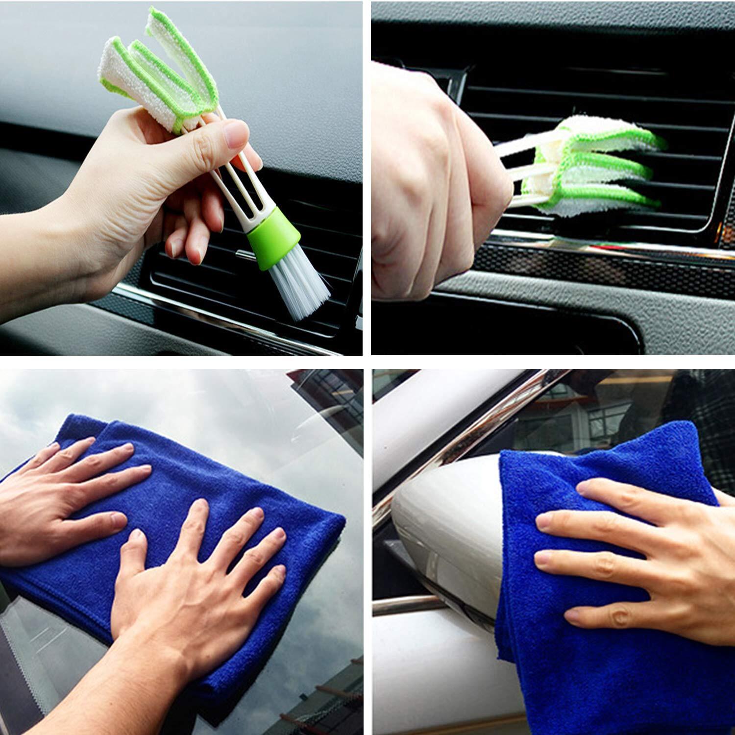 2 In 1 Microfiber Car Wash Mop Mitt With 45″ Aluminum Alloy Long Handlechenille