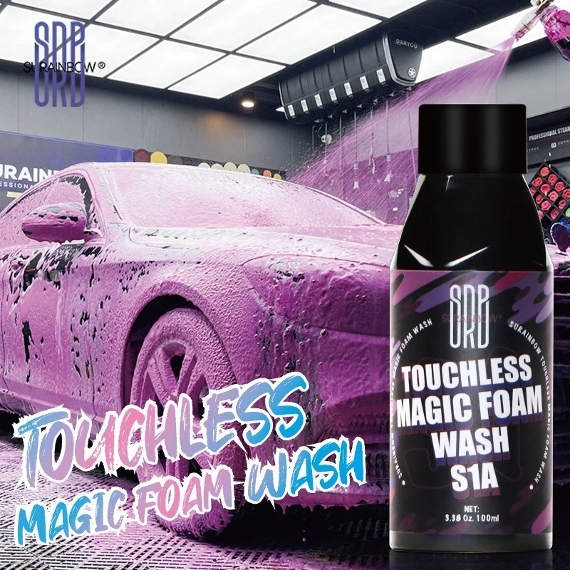 100ml Pink Foaming Car Wash Soap Wax Shampoo Foam Cannon Gun Bucket Wash