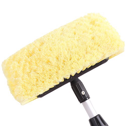 CARCAREZ 10″ Car Wash Brush Head with Soft Bristle for Auto RV Truck Boat Ca…
