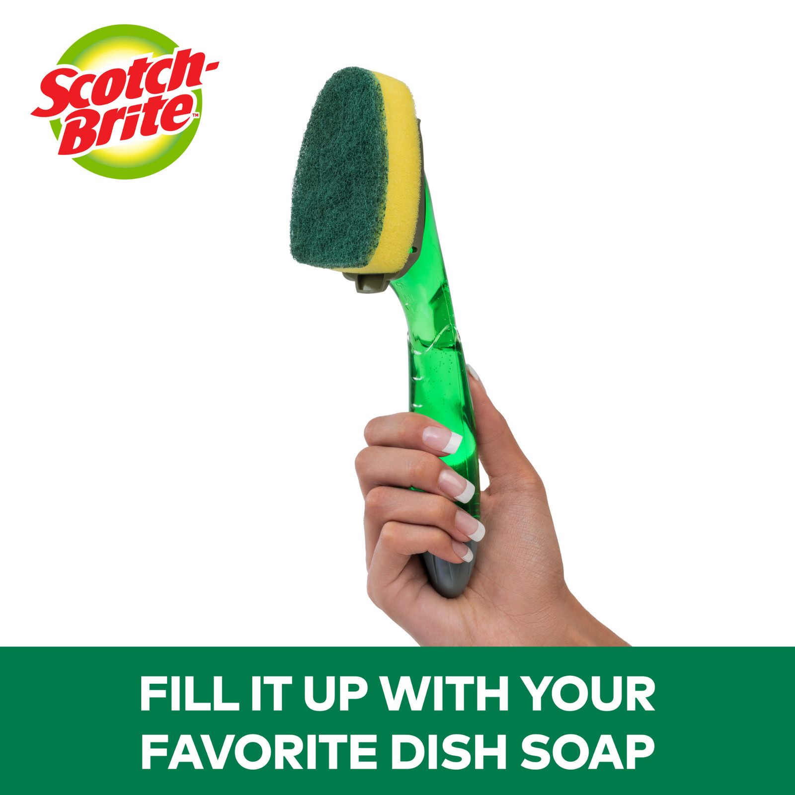 Scotch-Brite Heavy Duty Dishwand Refill: 2-pack (Yellow and Green)