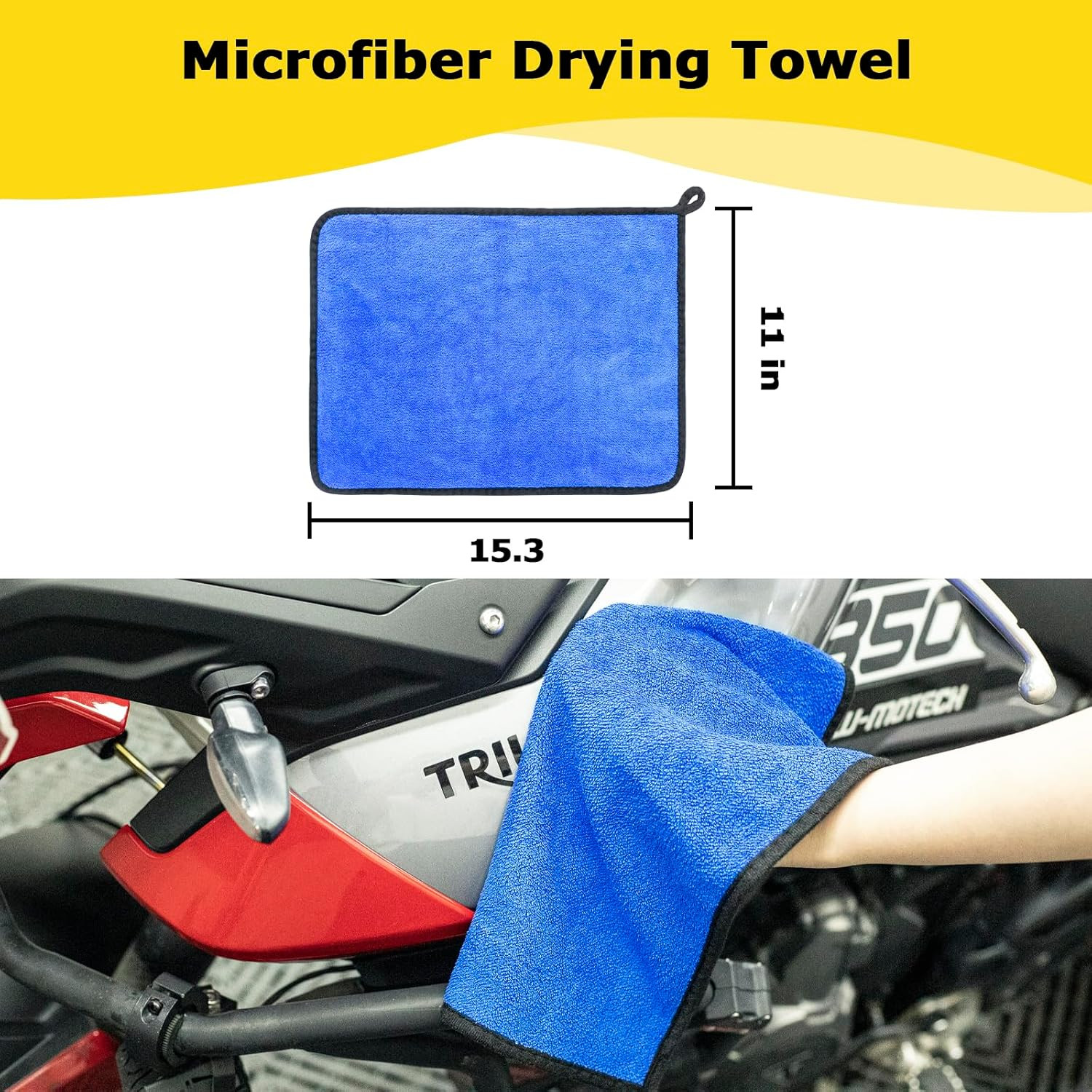 Ultimate Motorcycle Cleaning Kit: 6 Essential Brushes & Microfiber Towel