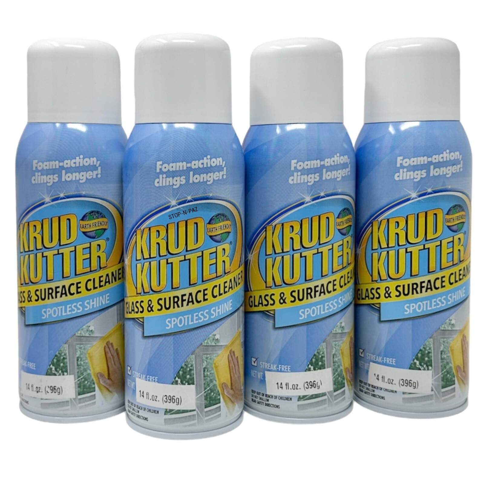 Krud Kutter Multi Surface & Glass Cleaner Streak Free 14 fl oz (4 Pack)