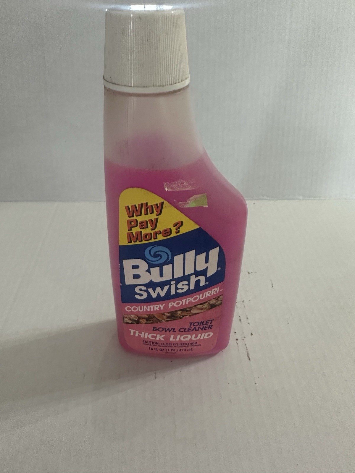 Bully Swish Country Potpourri Toilet Bowl Cleaner NOS 1991 USA