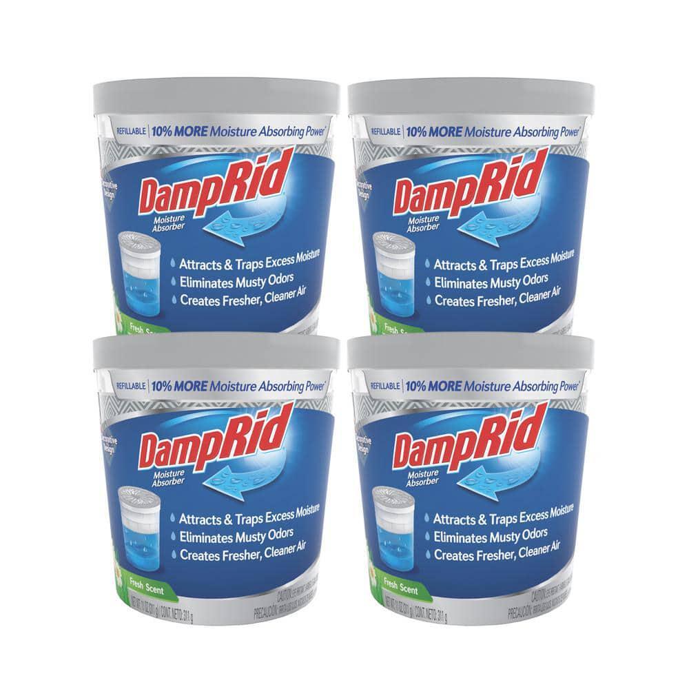 (4-Pack) Damprid Fresh Scent Moisture Absorber Odor Remover 11 Oz.