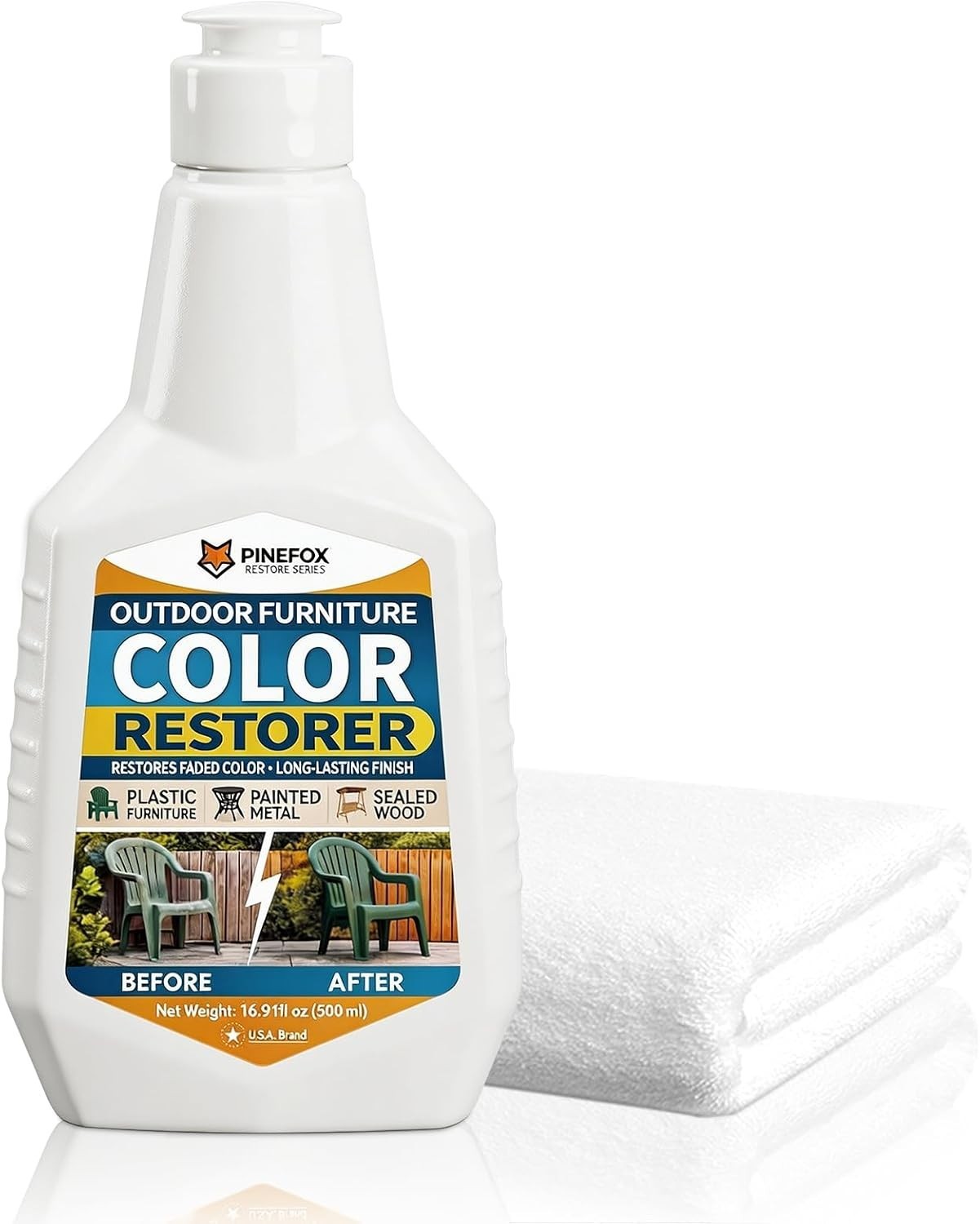 Outdoor Color Restorer for Vinyl & Metal – 16.91 fl oz of Lasting Protection