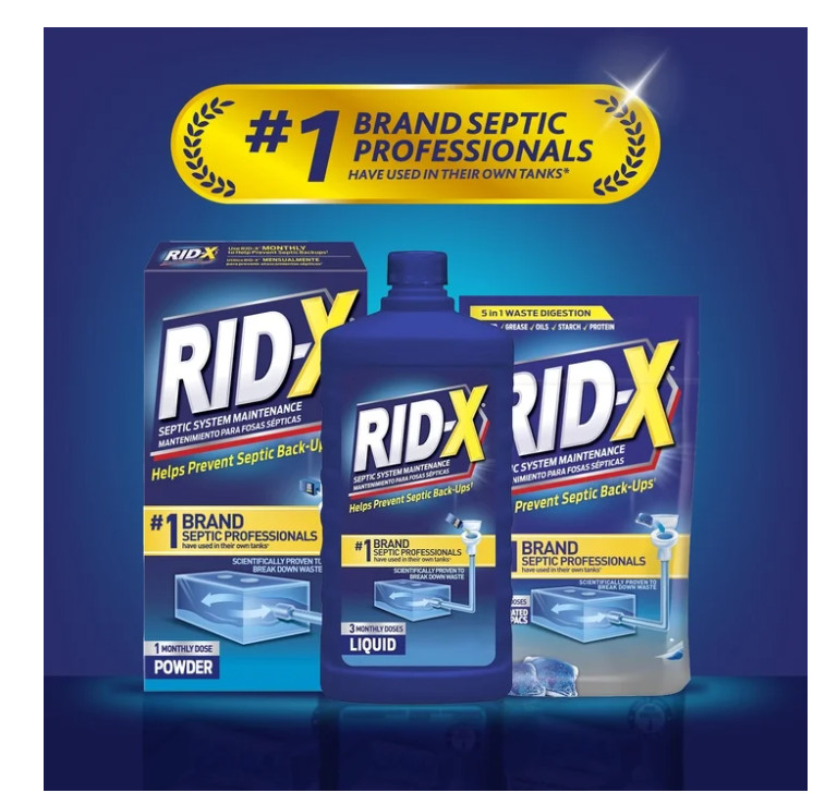 Rid-X Professional Septic Tank Treatment Powder 39.2oz 4 Month Supply
