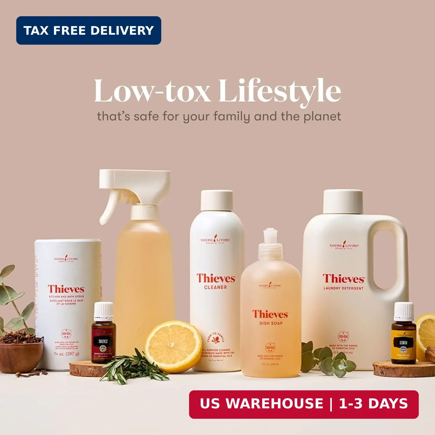 Thieves Household Cleaner | 14.4 oz | Plant-Based Multi-Surface Solution Infused