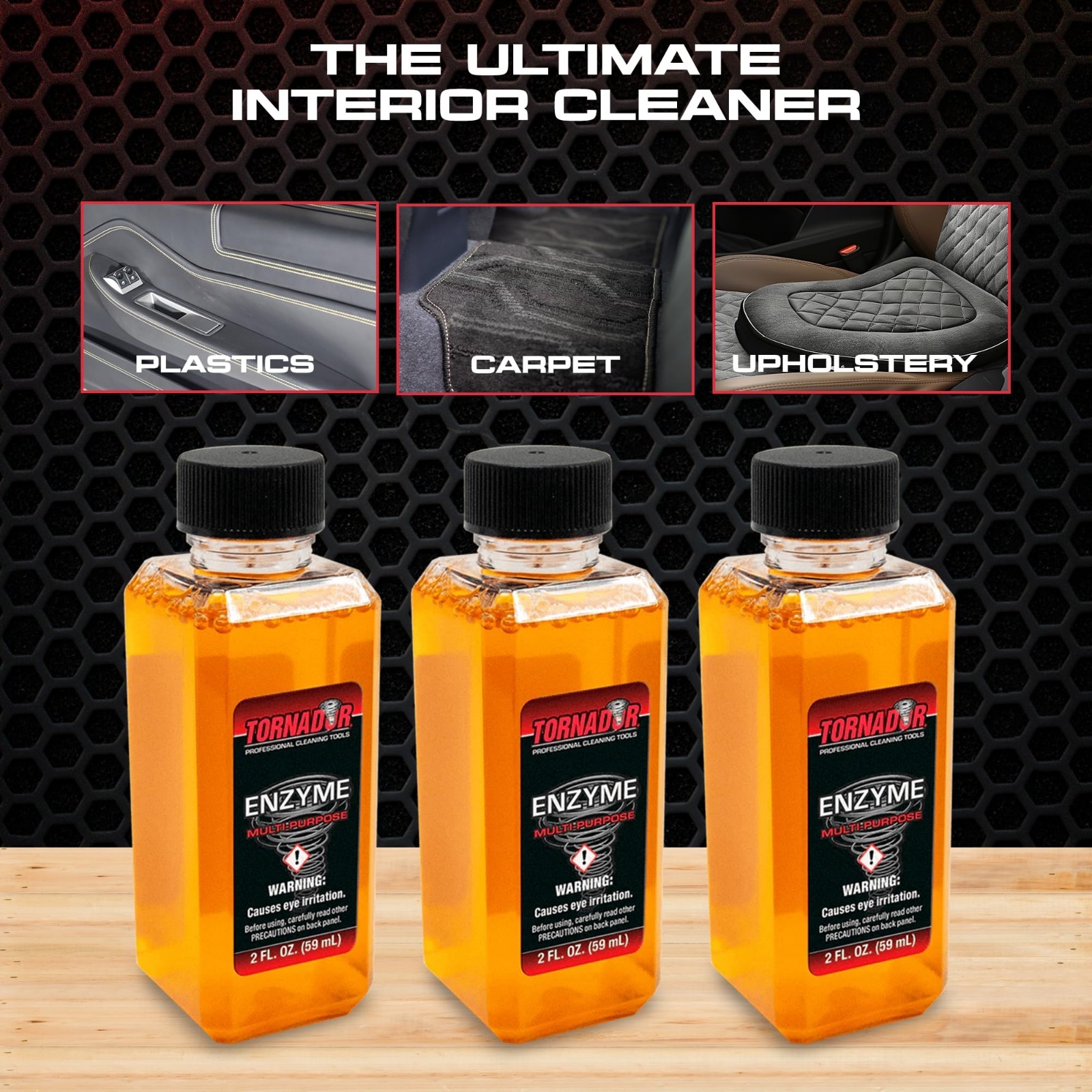 Multi-Purpose Enzyme Cleaner 2oz 3-Pack | Heavy-Duty Spot & Stain Remover & Odor