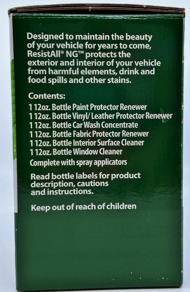 ResistAll NG Customer Care Kit Vehicle Car Cleaner Renewer NEW IN BOX