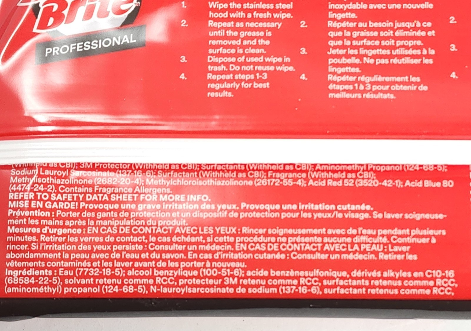 Scotch-Brite 3M 12″ x 9″ Stainless Steel Kitchen Cleaner Degreaser 6 Wipes NEW