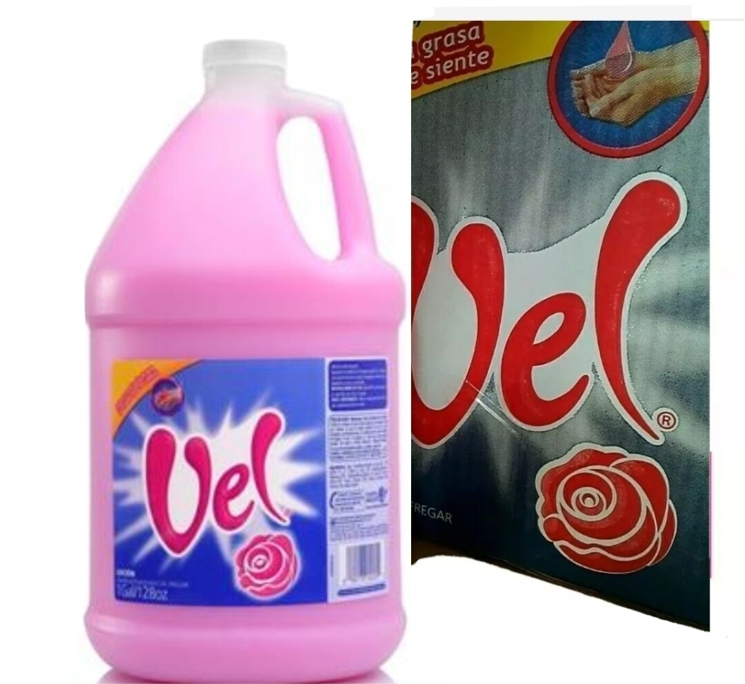 (2 GALLONS) Vel Rosita Ultra Concentrate Dish Grease Remover Soap