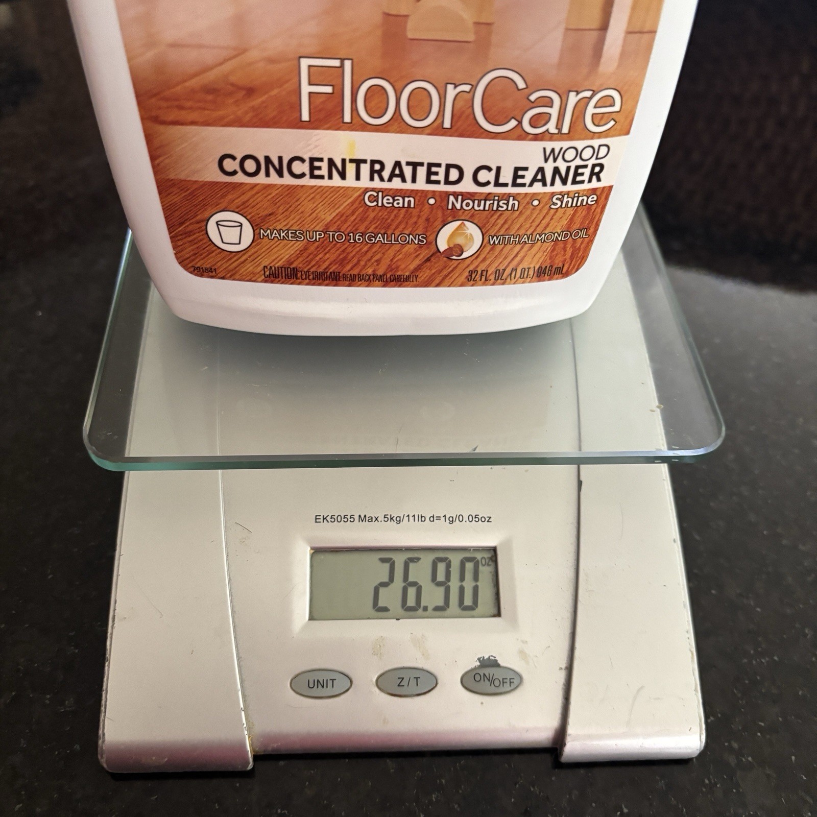 Pledge Floor Care Concentrated Wood Cleaner With Almond Oil 32 fl /Oz/26.9 fl oz