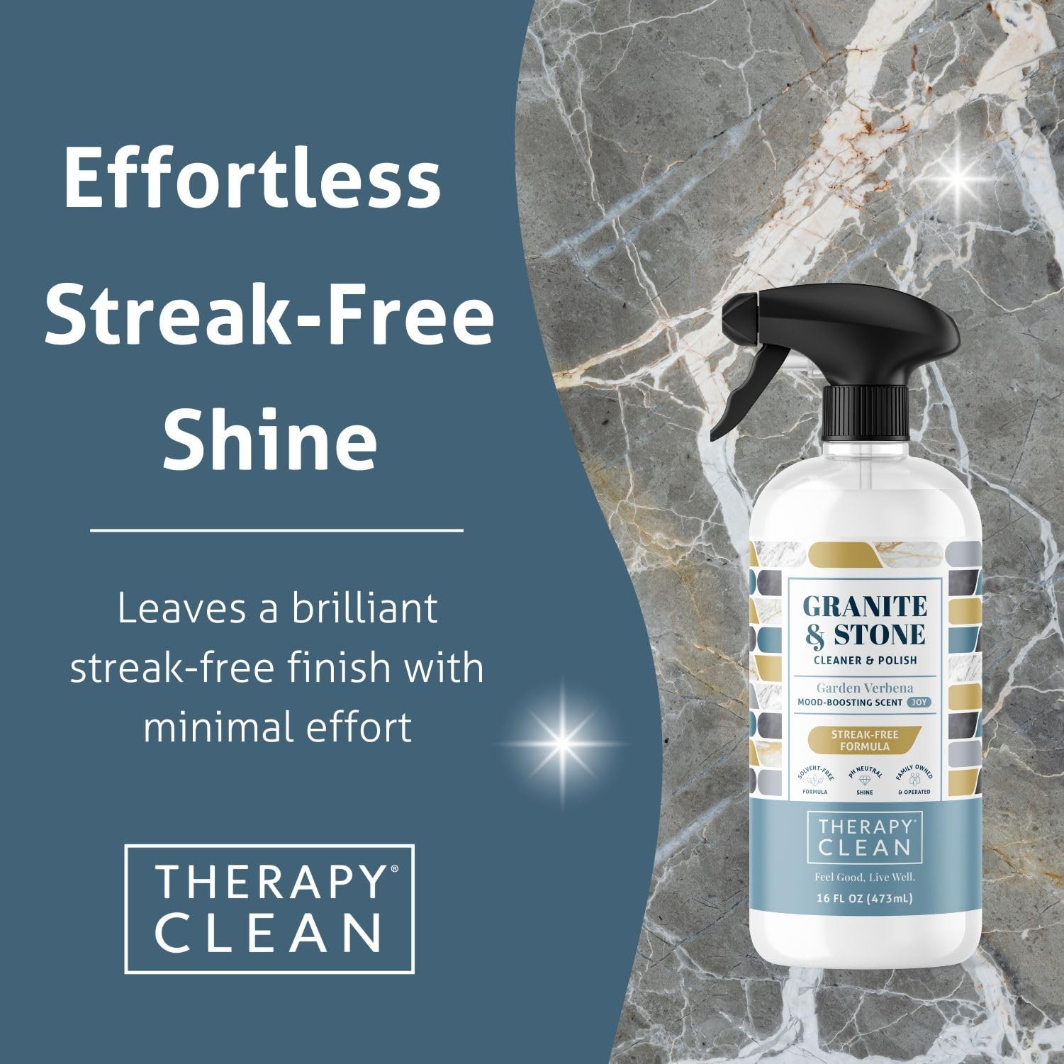 Granite & Stone Cleaner and Polish, pH Neutral, Marble & Quartz