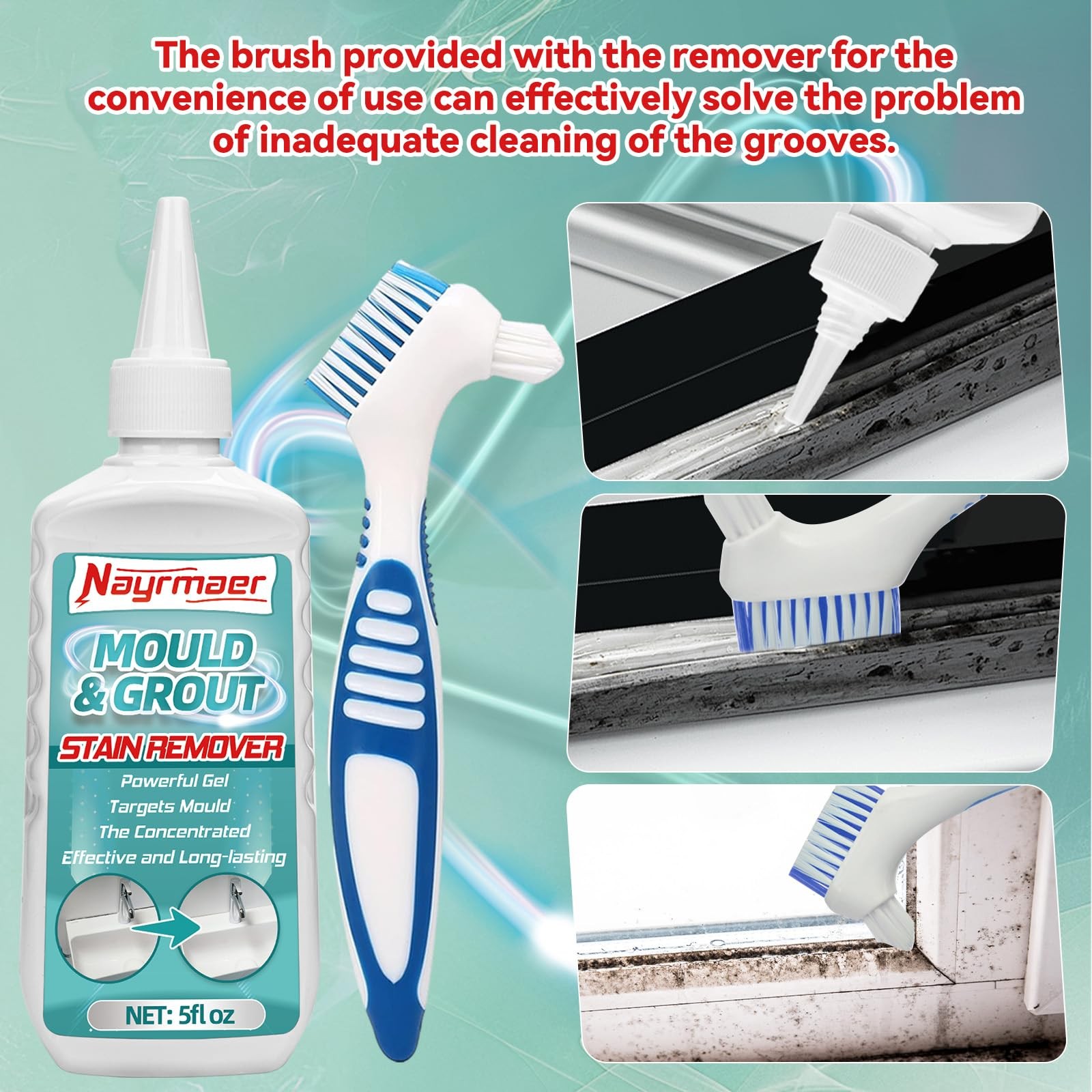 2 PCS Household Stain Remover Gel AllPurpose Cleaner Bathroom Shower Sink