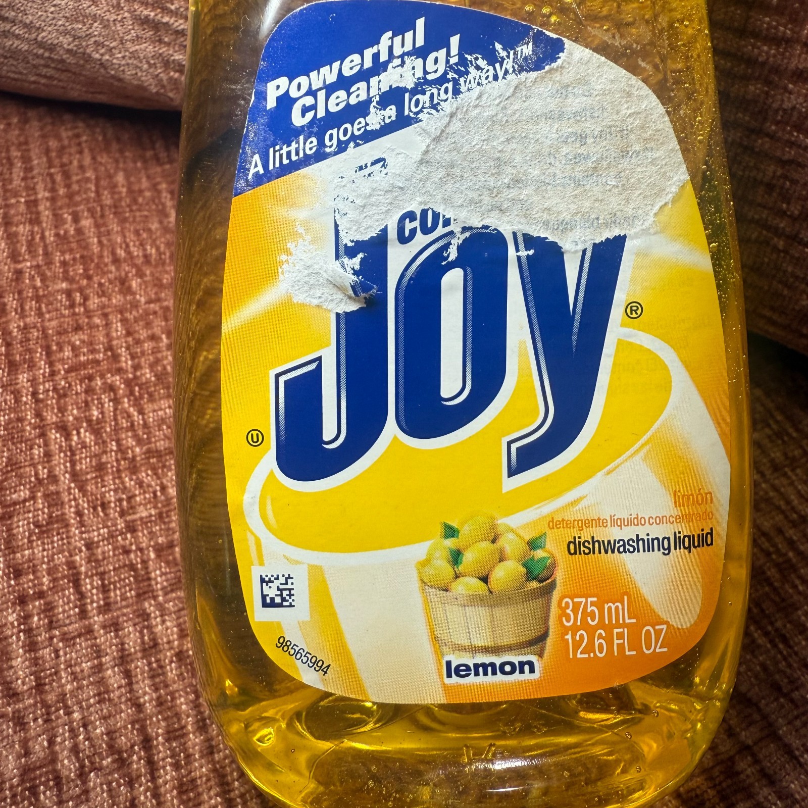 Vintage Joy Lemon Dishwashing Liquid 375mL 12.6 fl oz – Rare Retro Procter & Gam