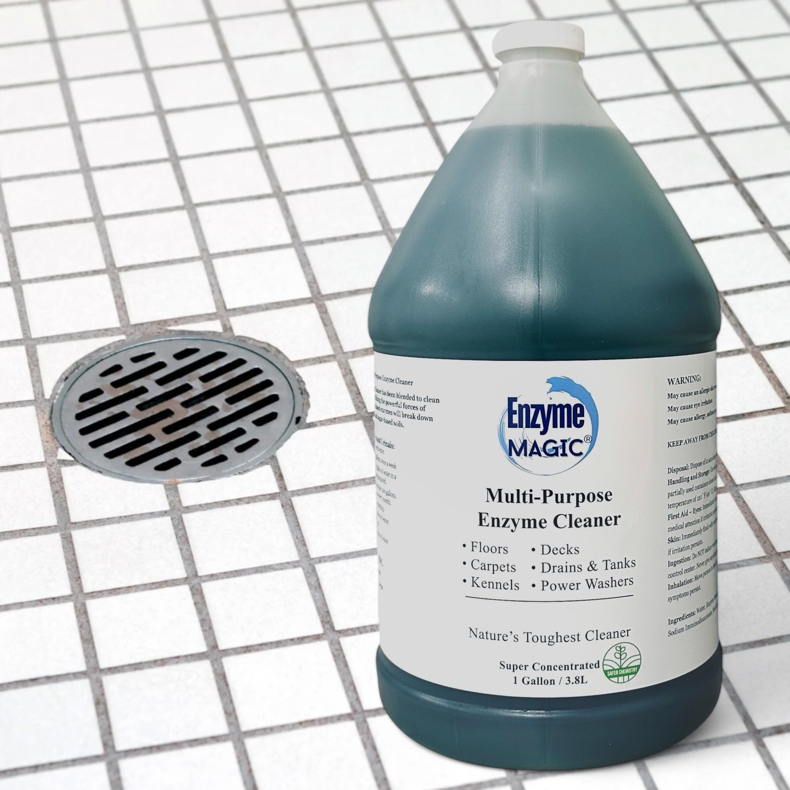 Multi-Purpose Enzyme Cleaner Concentrate 1 Gallon – Plant-Based Stain & Odor …