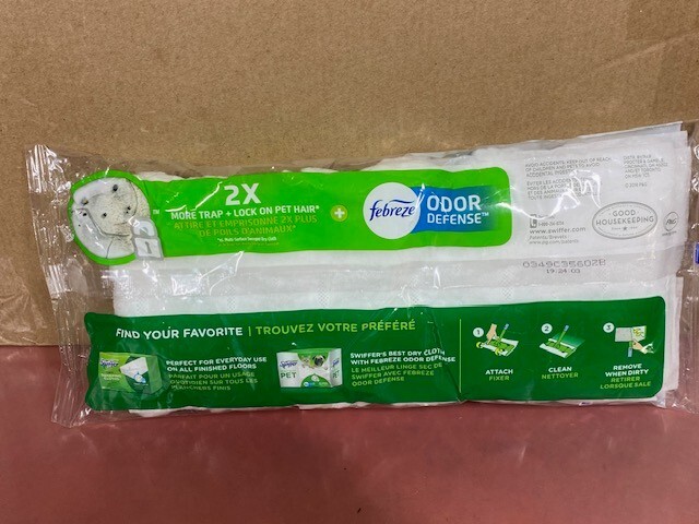 Swiffer Sweeper Heavy Duty Pet Dry Refills, Febreze Odor Defense, 24 Ct Dry Pads