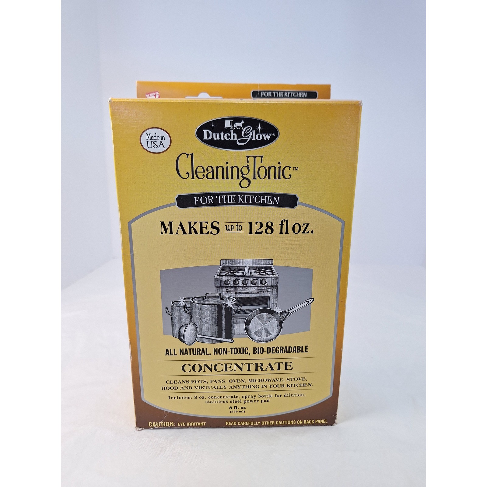 Dutch Glow Cleaning Tonic Kitchen Concentrate All Natural Non-Toxic Makes 128oz