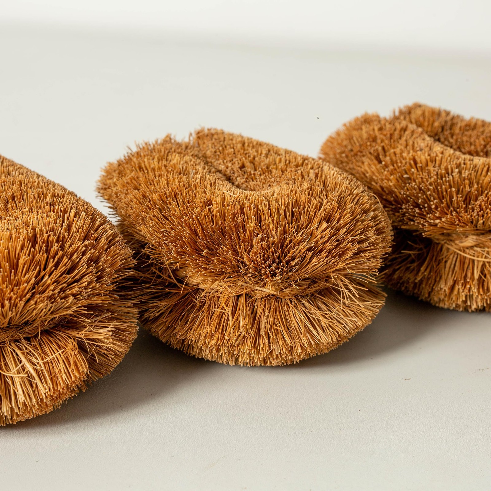 Pack of 3 Tawashi Vegetable Scrub Brush,100% Natural Coconut Coir Fiber Veget…