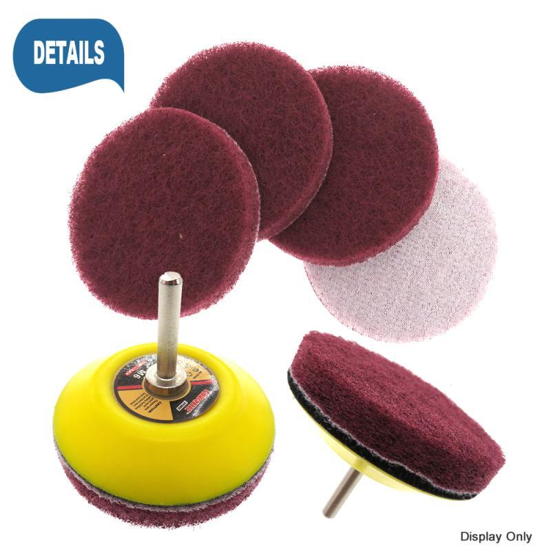 3 Inch 75mm Round Flocking Scouring Pad Cleaning Cloth Sanding Disc 240#-3000#