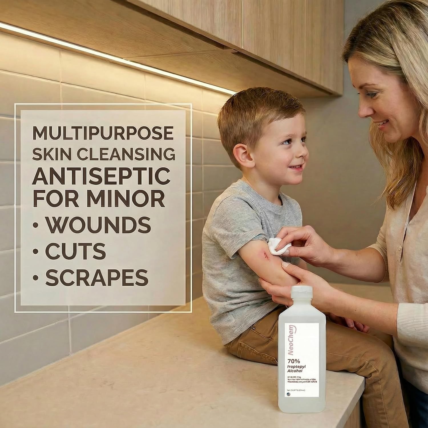 70% Isopropyl Alcohol 16 oz for Surface Cleaning, Home Cleaning, Salons