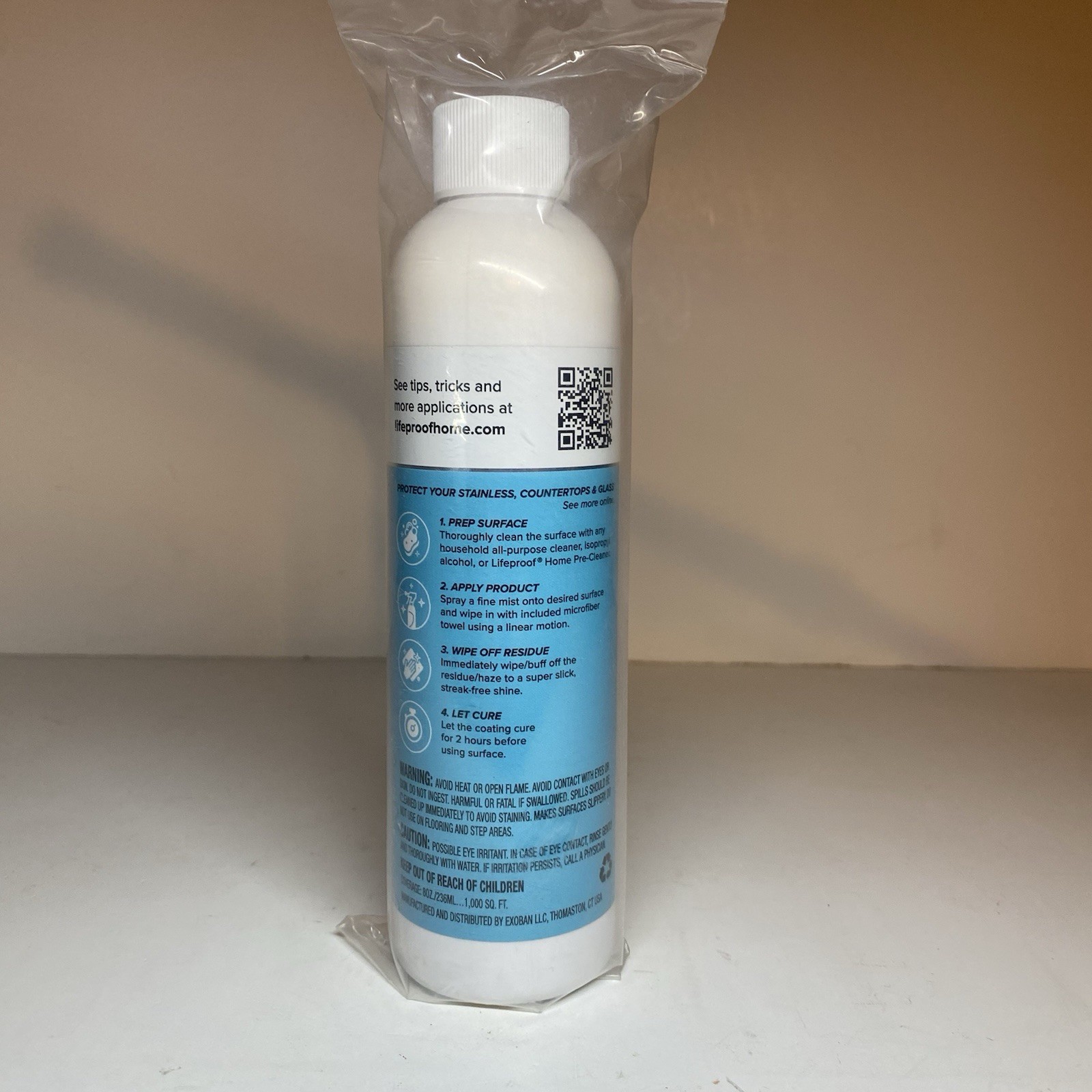 Sealed In Package- Unopened- Lifeproof Home Ceramic Coating 8 oz Bottle
