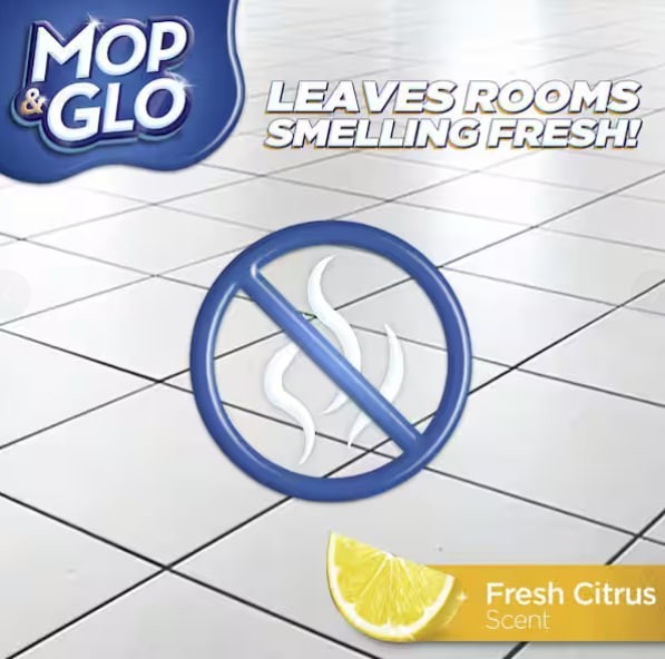 MOP & GLO Professional Multi-Surface Floor Cleaner 64 oz Wood Tile Vinyl Shine