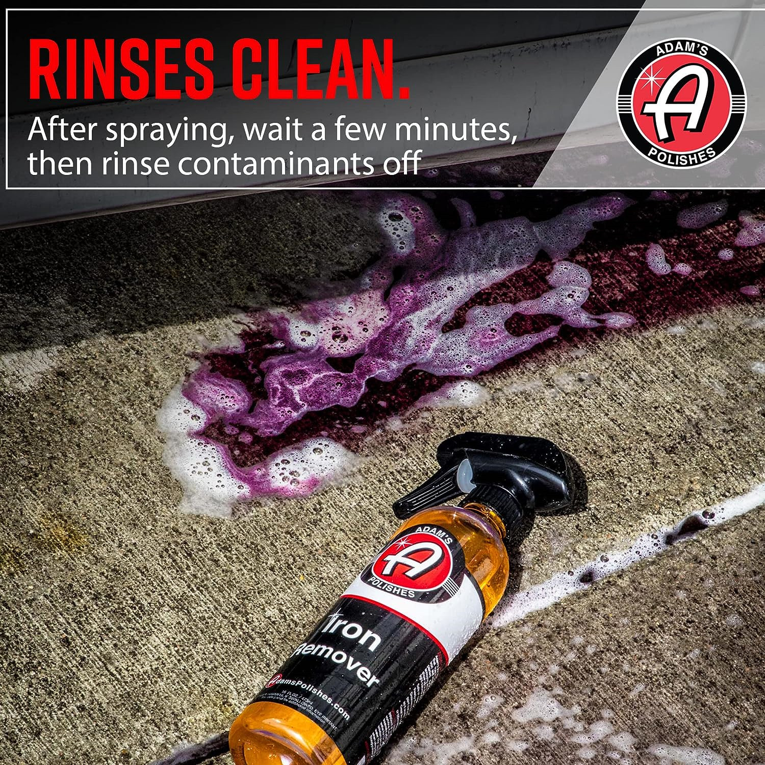 Adams Iron Remover Gallon – Iron Out Fallout Rust Remover Spray for Car Detaili