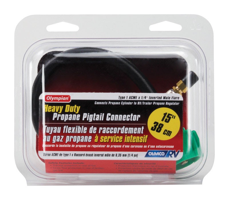 Camco 15 in. L Pigtail Propane Hose Connector 1 pk (Pack of 2)