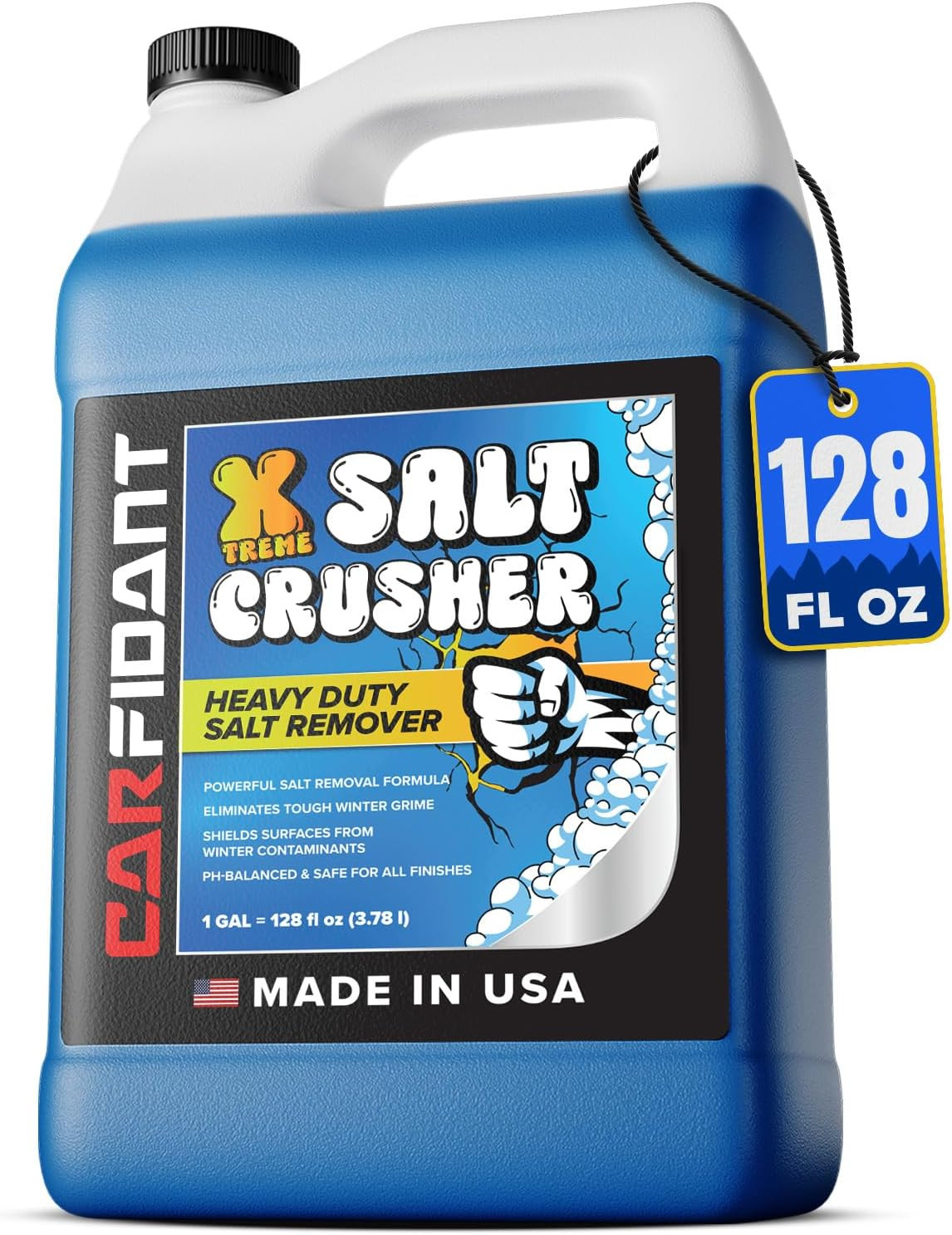 Carfidant Xtreme Salt Crusher – Boat Wash Soap & Salt Remover – Marine Engine Fl
