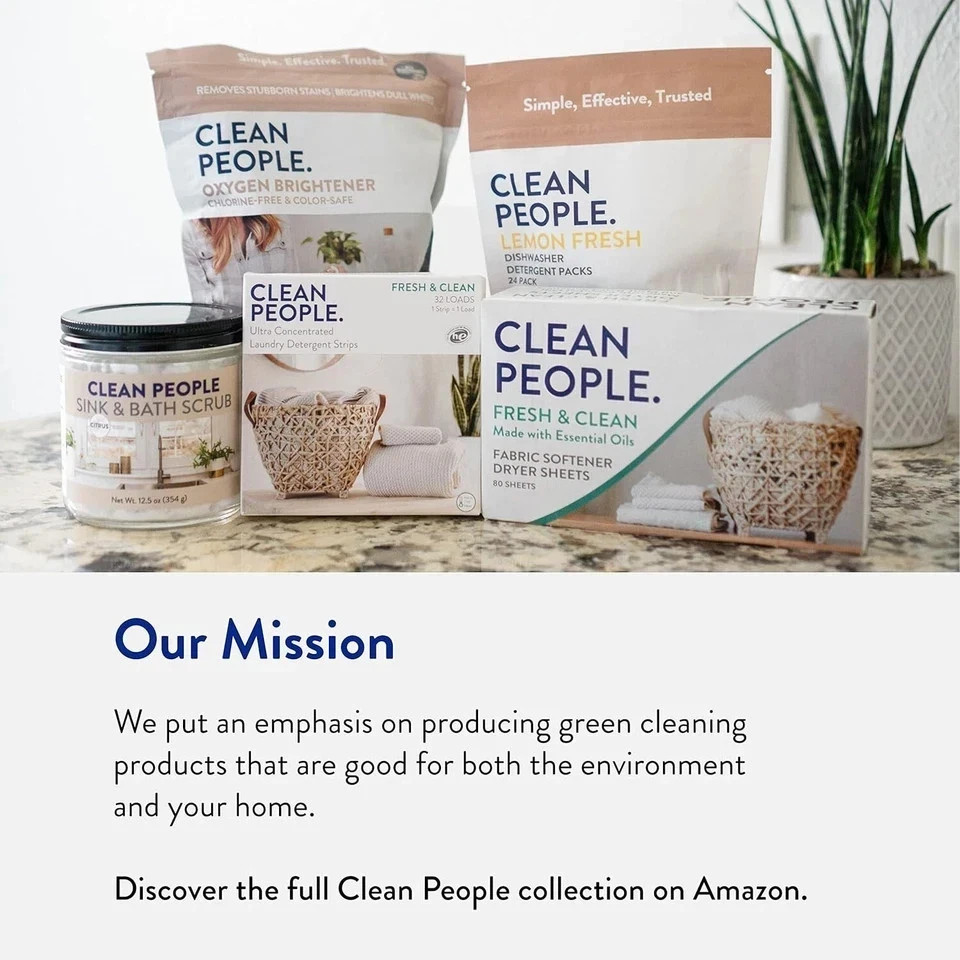 The Clean People Dishwasher Pods – Cuts Grease & Rinses Sparkling Clean – Residu