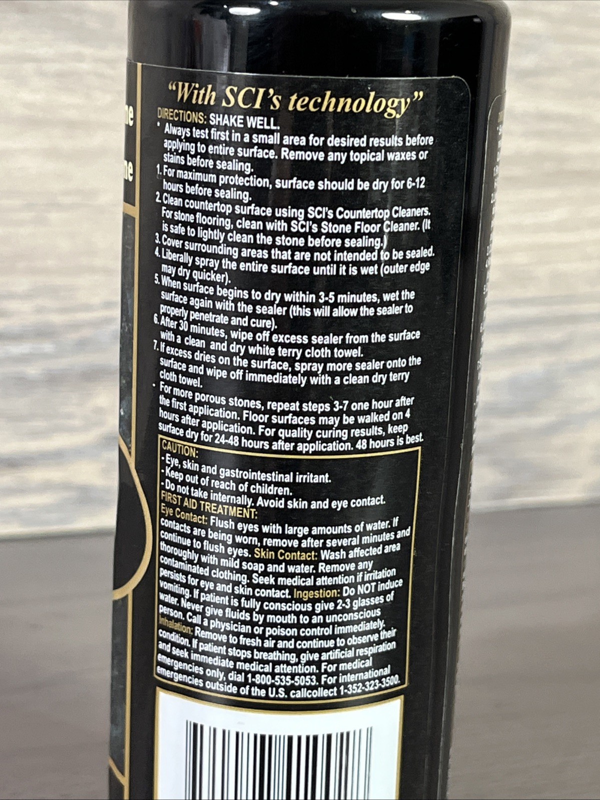 SCI Countertop Stone Spray Sealer 8 Oz New