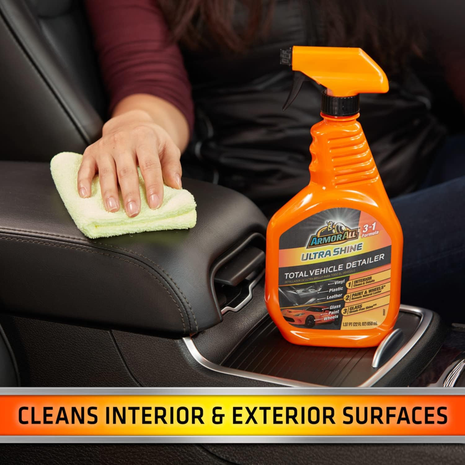 Ultra Shine Total Vehicle Detailer by , Car Detailer Spray for Interior and Exte