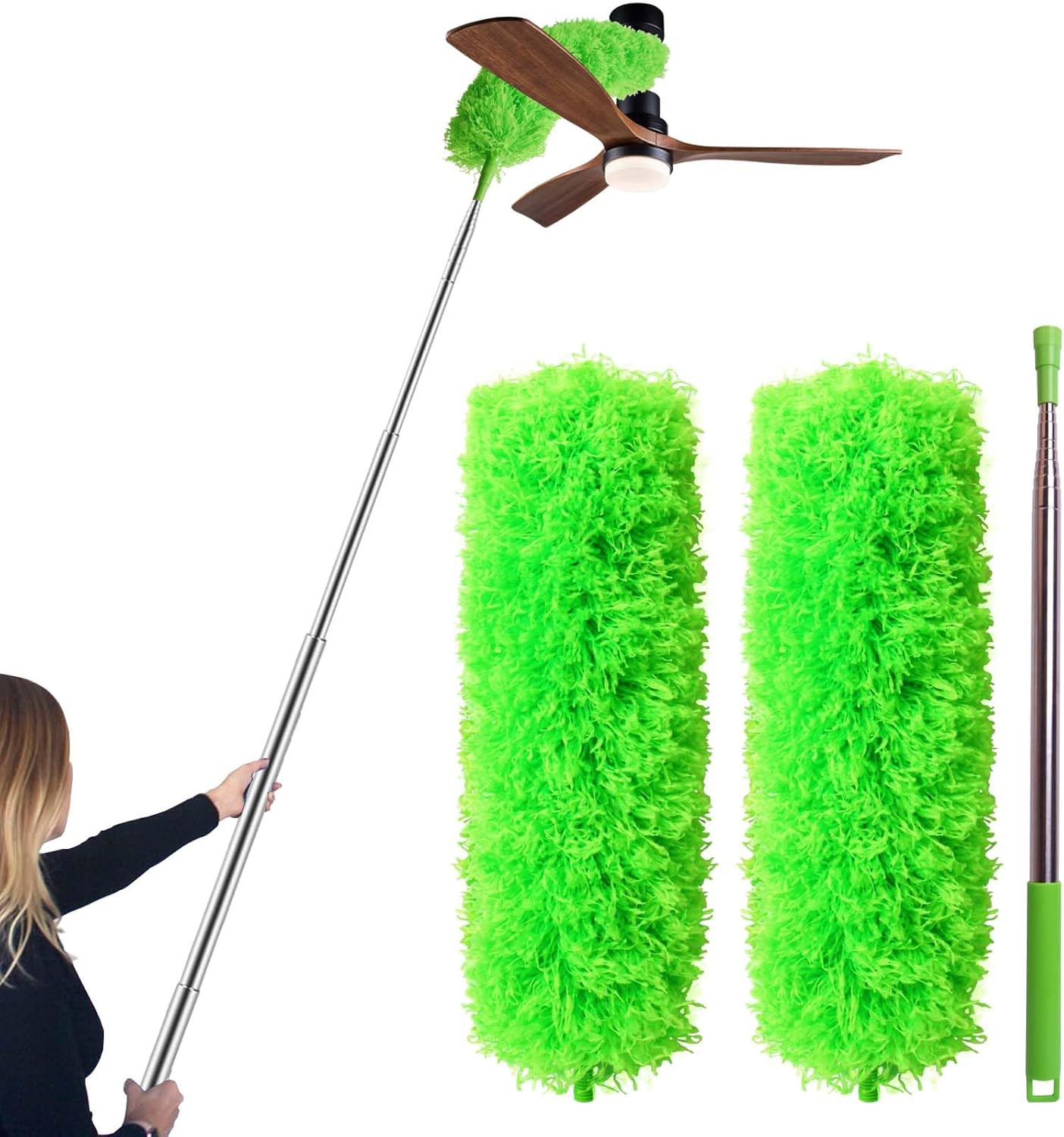 Ceiling Fan Cleaner Duster, Bafezoze Extendable Long Duster for High Ceilings, T