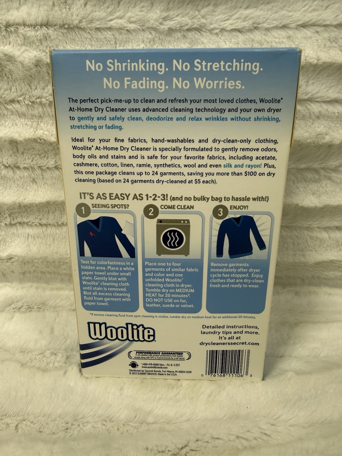 Woolite 20 Min Dry Care Cleaner at Home 6 Loads NEW
