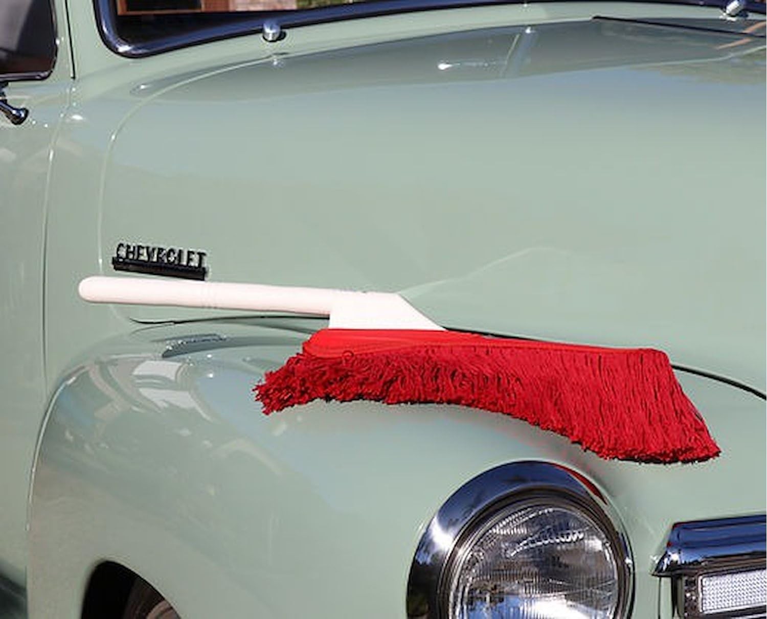 New Car Duster California Standard Model with Plastic Handle and Red Wax Treated