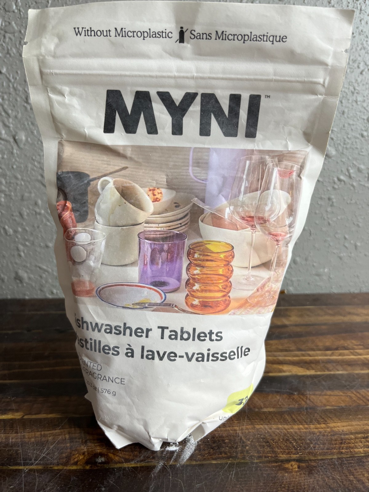 MYNI Dishwasher Tablets 32 Count 20.3 oz Eco-Friendly & Microplastic Free