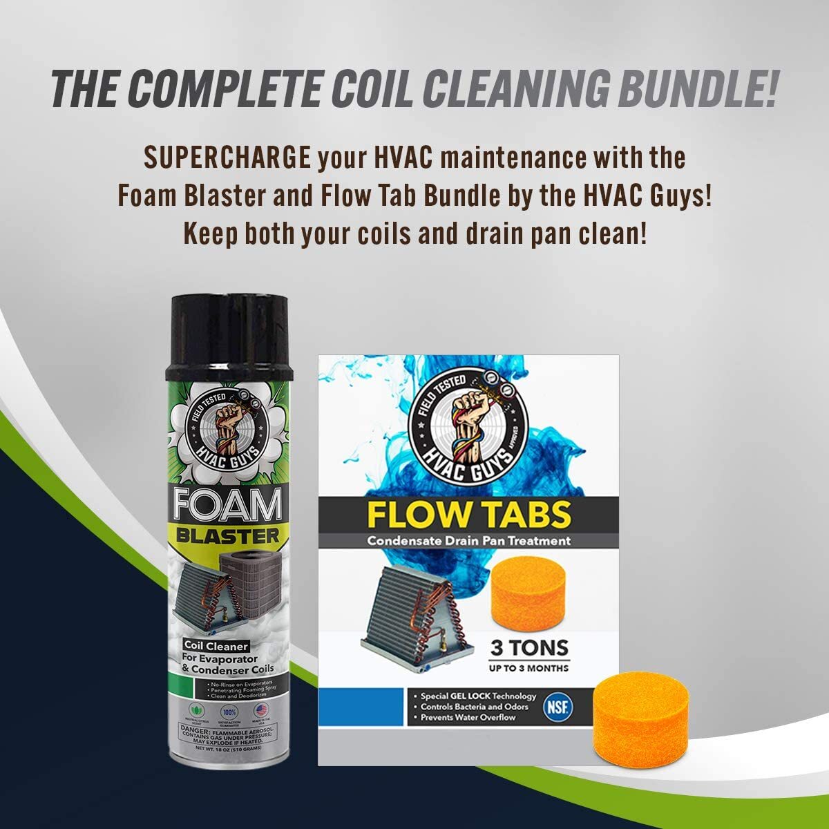 HVAC Guys Foam Blaster – Coil Cleaner & Deodorizer for HVAC & Automotive Filters