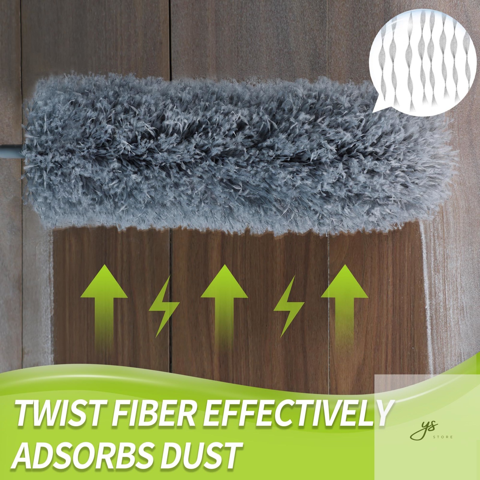 Cobweb Duster with Extension Pole, Spider Web Brush & Ceiling Cleaning Kit, 100″