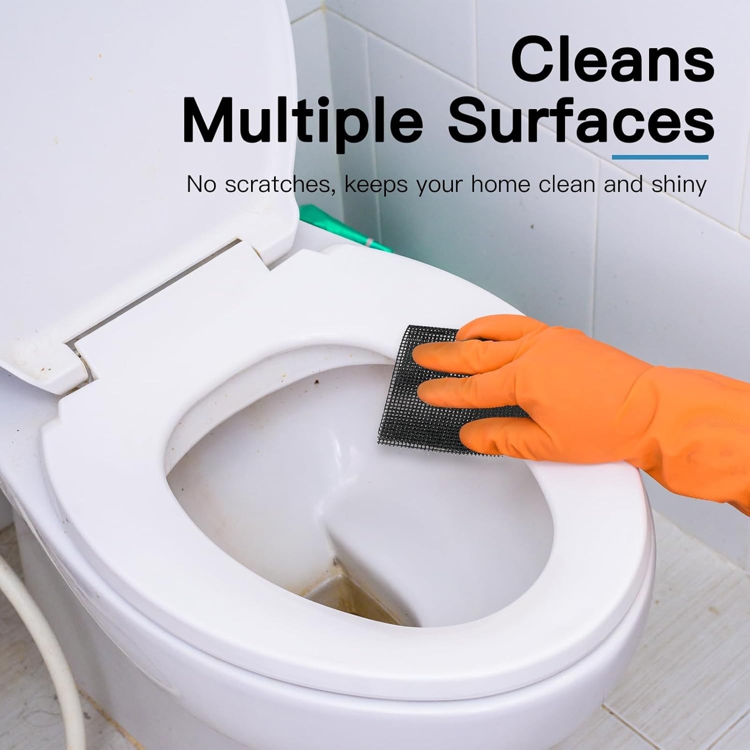 Silicon Carbide Cleaning Mesh Pads – 15 PCS for Hard Water and Rust Removal
