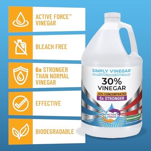 30% Pure Concentrated Vinegar – Powerful Cleaning Solution for Home & Garden, 12