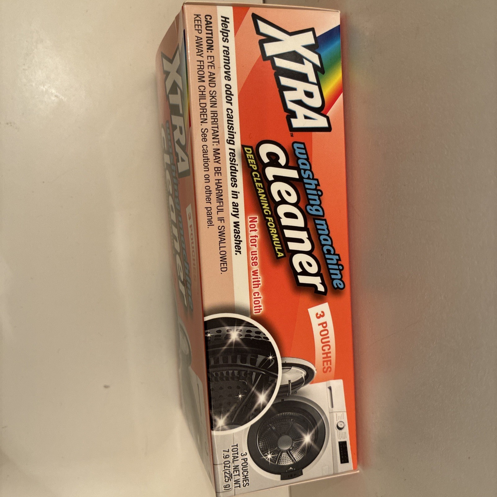 XTRA Washing Machine Cleaner Deep Cleaning Formula 3 Pouches 7.9 oz