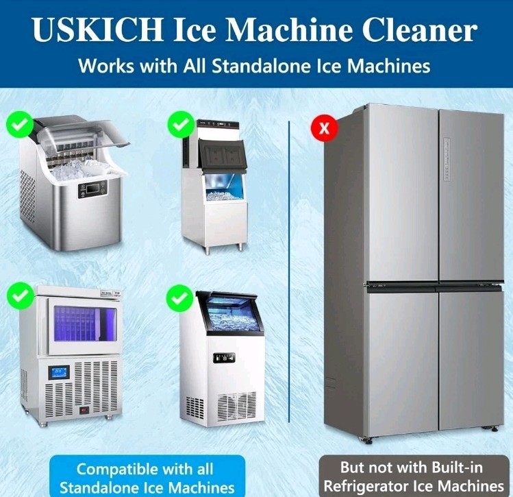Ice Machine Cleaner Descaler Gentle Household Cleaner Ice Maker 36 TABLETS NEW!