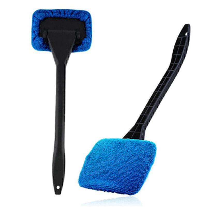 3-Pcs Windshield Cleaning Tool Car Window Microfiber Wiper Cleaner Glass Brush